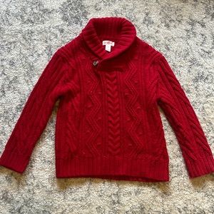 Boys red sweater- 4T